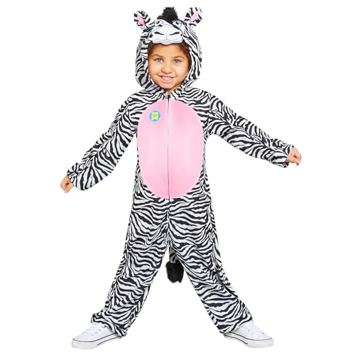 amscan 9910080 Kinderkostüm, Zebra-Design, 10-12 Jahre von amscan