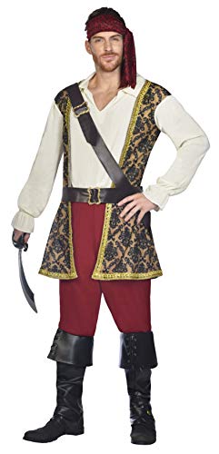 (Fix 1/1) !!SIZE DETAILS MISSING - (9910749) Adult Mens High Seas Pirate Costume (Small) von amscan