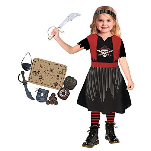 amscan 9911446 Piratenmädchen Set 4-6 Jahre Kostüm, Kinder, mehrfarbig, Jahre amscan 9911446 Piratenmädchen Set 4-6 Jahre Kostüm, Kinder, mehrfarbig, Jahre von amscan