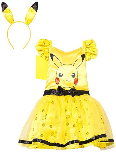 (PKT) (9911598) Child Girls Pikachu Costume Dress (3-4yr) von amscan