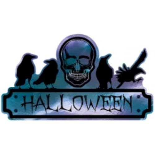 amscan Schild Halloween Party 40 x 25 cm lila von amscan