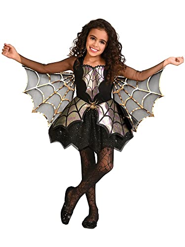 Amscan 99114700 schillernde Spinne Halloween Kostüm für Kinder Mädchen 4-6 Jahre von amscan