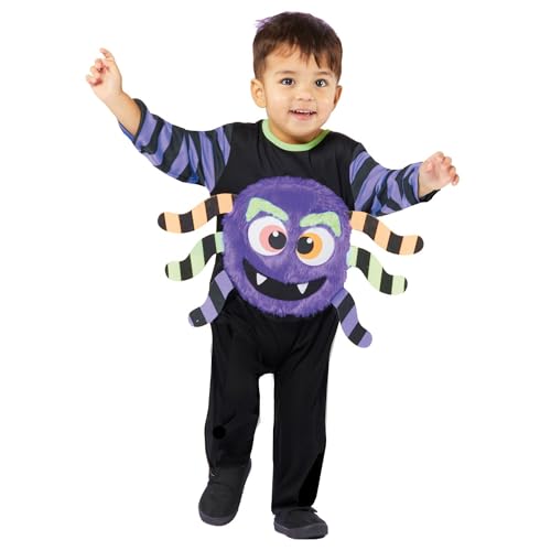 amscan 9914764 Halloween-Kostüm für Kinder, Kleinkind, kleine violette Spinne, 12–18 Monate von amscan