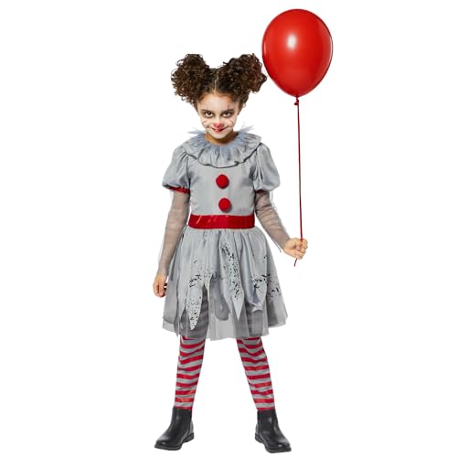 (Fix 1/1) (9914921) Child Girls Bad Girl Clown Costume (12-14yr) von amscan