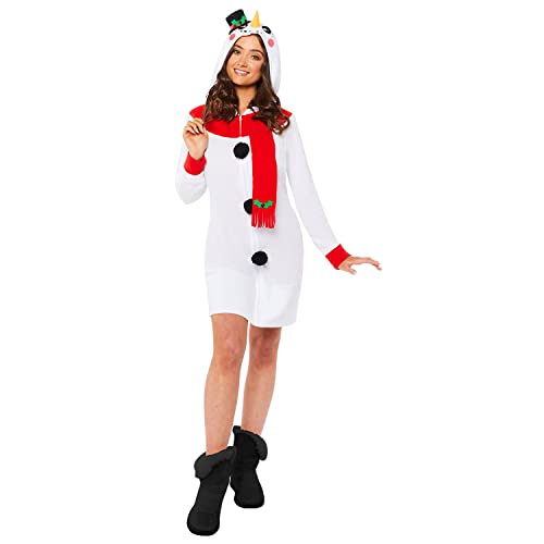 amscan 9915752 Weihnachten Schnee Frau Kostüm Damen, Multi, Größe:S/M von amscan
