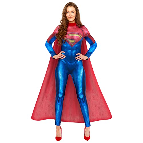 amscan 9915765 - Erwachsene DC Comics Supergirl Overall Kostüm Justice League Damen von amscan