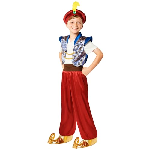 amscan 9916786 - Jungen Welttag Aladdin Kinderkostüm mit Kopfbedeckung, Alter: 10-12 Jahre amscan 9916786 - Jungen Welttag Aladdin Kinderkostüm mit Kopfbedeckung, Alter: 10-12 Jahre von amscan