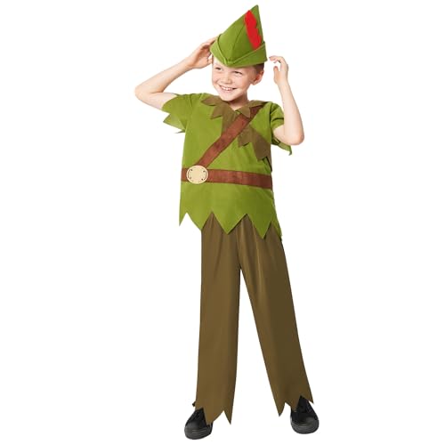 amscan 9916799 – Jungen-Kostüm mit Hut zum Welttag des Buches, Peter Pan, Alter: 8–10 Jahre amscan 9916799 – Jungen-Kostüm mit Hut zum Welttag des Buches, Peter Pan, Alter: 8–10 Jahre von amscan