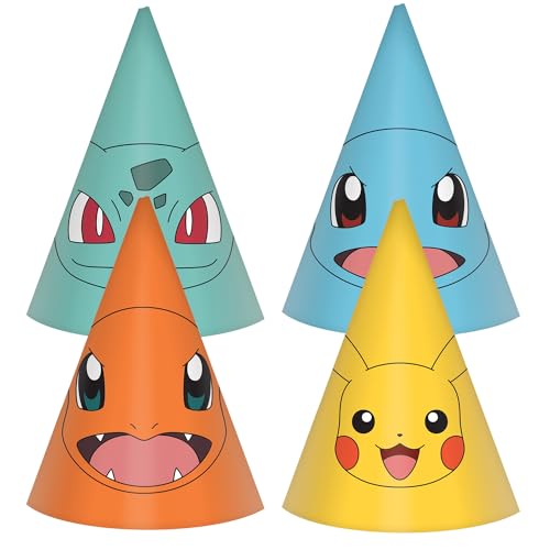 amscan 9917126 – Pokémon Kindergeburtstagsparty-Hüte, verschiedene Designs, 8 Stück amscan 9917126 – Pokémon Kindergeburtstagsparty-Hüte, verschiedene Designs, 8 Stück von amscan