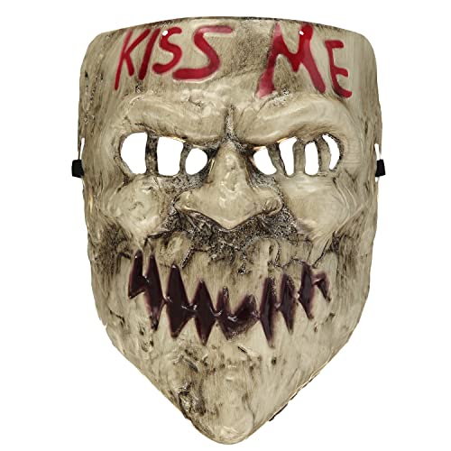 amscan 9918078 - Erwachsene Halloween 'Kiss Me' Maske mit elastischer Krawatte von amscan
