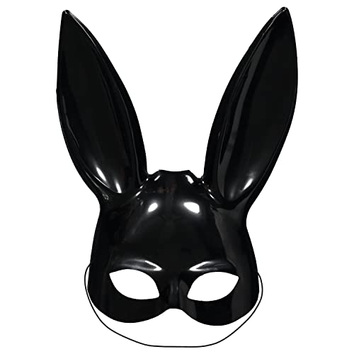 Bunny Half Mask Black von amscan