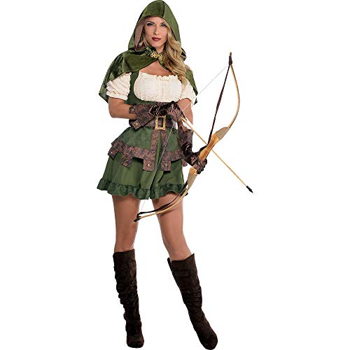 amscan 9918179 Robin Hoodie Kostüm Für Erwachsene Damen Kleidergröße 38-40 von amscan