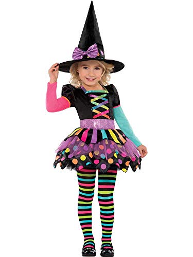 Amscan - Kinderkostüm Hexe mit Kleid und Hexenhut, für Halloween, Fasching und Karneval, 2-3 Jahre von amscan