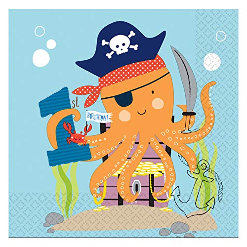 Ahoy 1st Birthday Luncheon Napkins 33cm (16 pk) Ahoy 1st Birthday Luncheon Napkins 33cm (16 pk) von amscan