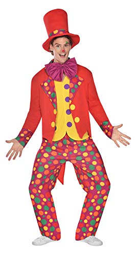 (PKT) (9910544) Adult Mens Colourful Clown Costume (Small) von amscan