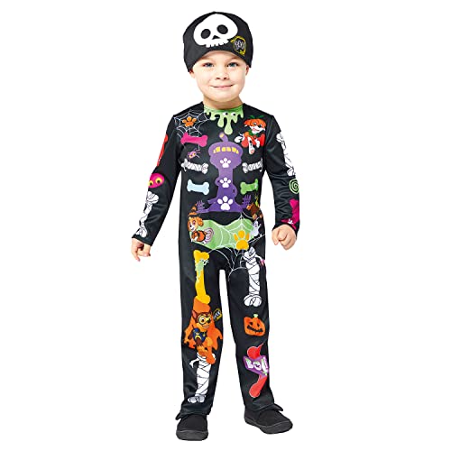 amscan - Kinderkostüm Skelett Paw Patrol, Jumpsuit mit Mütze, für Halloween, Karneval und Fasching amscan - Kinderkostüm Skelett Paw Patrol, Jumpsuit mit Mütze, für Halloween, Karneval und Fasching von amscan