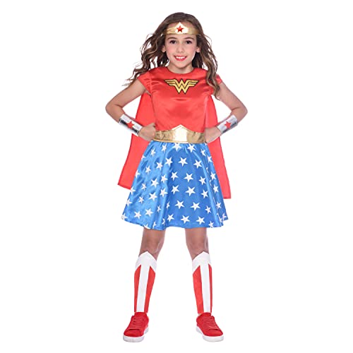 amscan Kind Wunderfrau Wonder Woman Verrücktes Kleid Kostüm Alter: 3-4 Jahre (Alter: 8-10 Jahre), Rot amscan Kind Wunderfrau Wonder Woman Verrücktes Kleid Kostüm Alter: 3-4 Jahre (Alter: 8-10 Jahre), Rot von amscan