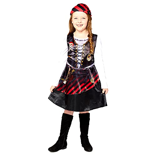 amscan Mädchen 9910099 Dress Up, schwarz und rot, 2-3 Jahre (2 Stück) von amscan