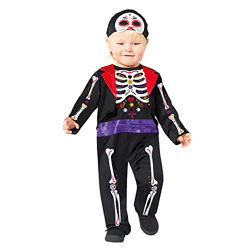 amscan Mexikanisches DOTD Tag der Toten Kinderkostüm für Jungen, Halloween-Kostüm, Outfit (4–6 Jahre) von amscan