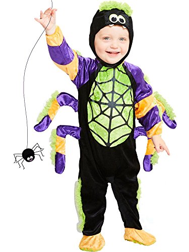 (PKT) (PDBSP06) Child Boys Little Spooky Spider Costume (12-18m) von amscan