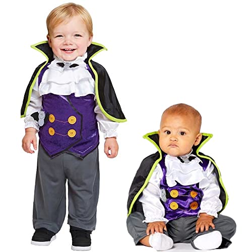 Amscan PDBV2 Kleines Dracula-Kostüm – Alter 2–3 Jahre – 1 Stück Amscan PDBV2 Kleines Dracula-Kostüm – Alter 2–3 Jahre – 1 Stück von amscan