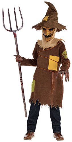 amscan Scary Scarecrow Boys Fancy Dress Halloween Märchen Horror Kinder Kinder Kostüm (8-10 Jahre) von amscan