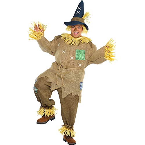 amscan Scarecrow Herren-Kostüm für Halloween, Märchenbuchwoche, Erwachsene, Kostüm von amscan