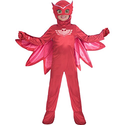 set high (PKT) (9902960) Child Girls PJ Deluxe Owlette Costume (7-8yr) von amscan
