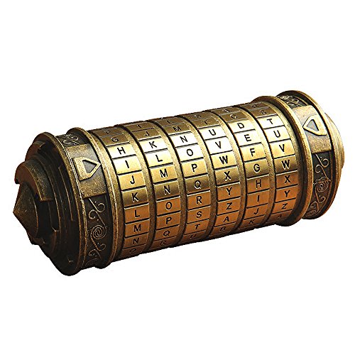 ANBIWANGLUO Da Vinci Code Mini Cryptex Rätsel Valentinstag Weihnachten Geburtstag Geschenke (Bronze) von ANBIWANGLUO