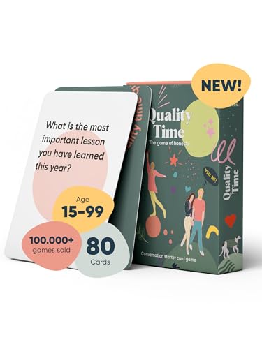 Quality Time - die englische Edition von Dialog | Top-bewerteter Gesprächsstarter für Freunde und Familien | Tolles Geschenk, Eisbrecher für tiefgründige Gespräche | Perfekt für jede Gelegenheit von and we talk.