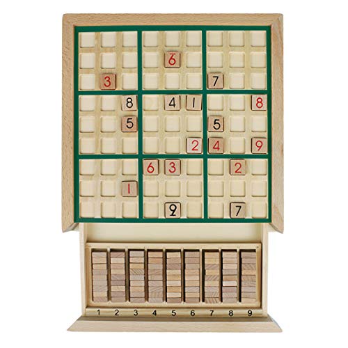 Andux Zone Holz Sudoku Brett Spiele Mit Schublade SD-02 (Grün) von Andux