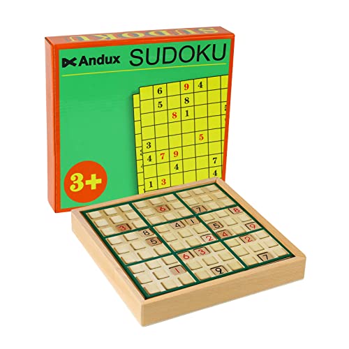 Andux Zone Holz Sudoku Brett Spiele Mit Schublade SD-02 (Grün) von Andux