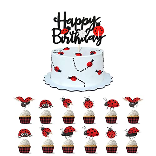 13 Stück Ladybug Tortendeko Happy Birthday Geburtstag Deko Lady Bug Muffins Kuchen Topper Kinder Tortenaufleger Deko 13 Stück Ladybug Tortendeko Happy Birthday Geburtstag Deko Lady Bug Muffins Kuchen Topper Kinder Tortenaufleger Deko von animacoser