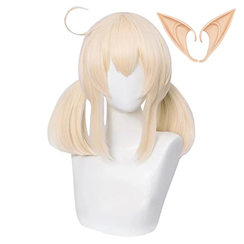 Klee Cosplay Perücke Mit Ohren Genshin Impact Kostüm Perücke Double Blonde Pferdeschwanz Haar für Anime Halloween Cosplay Klee Cosplay Perücke Mit Ohren Genshin Impact Kostüm Perücke Double Blonde Pferdeschwanz Haar für Anime Halloween Cosplay von animacoser