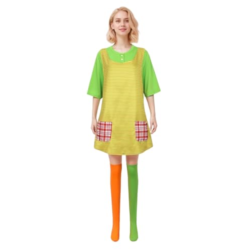 animacoser Langstrumpf Kostüm für kinder Mit T-Shirt & Schürze & Langstrumpf - Outfit für Halloween Faschingskostüm, Mottoparty & Mehr animacoser Langstrumpf Kostüm für kinder Mit T-Shirt & Schürze & Langstrumpf - Outfit für Halloween Faschingskostüm, Mottoparty & Mehr von animacoser