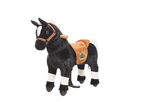 Animal Riding ARP001XS Reitpferd Maharadscha XS Mini, Reittier ab 2 Jahre, Sattelhöhe 40 cm, schwarz, 48 x 24 x 66 cm von animal riding