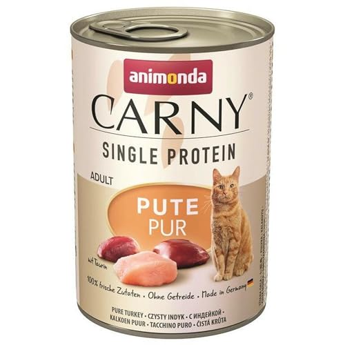 Animonda Carny Adult Single Protein Pute pur 400g (Menge: 6 je Bestelleinheit) von animonda Vom Feinsten