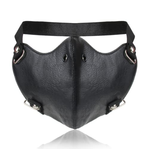 anso Steampunk Retro Ledermaske Halloween Cosplay Gothic Gear Maske Kostüm Nieten Maske (F) von anso