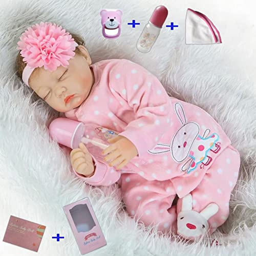 antboat 22 Zoll 55cm Reborn Baby Puppen Mädchen - Weiches Silikon Vinyl - Lebensechte Reborn Babypuppen - Handgemacht - Wahres Leben antboat 22 Zoll 55cm Reborn Baby Puppen Mädchen - Weiches Silikon Vinyl - Lebensechte Reborn Babypuppen - Handgemacht - Wahres Leben von antboat
