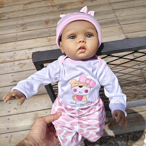 antboat Wiedergeburts-Puppe – Realistisches 55 cm (22 Zoll) Baby aus weichem Vinyl-Silikon | Hautfarbe verändert Sich unter Sonnenlicht | Für Mädchen, Jungen & Neugeborene von antboat