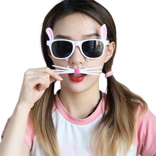 antianzhizhuang Kostüm-Brille, Osterbrille, Rahmen, Oster-Party, Foto-Requisiten, Spaß, Party-Brille, Cosplay, Party-Brille für Erwachsene von antianzhizhuang