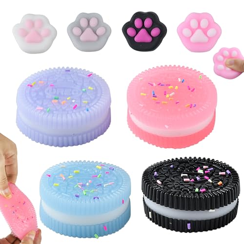 8 Stück Keks Stressabbau Spielzeug, Ultraweiches Fufu Taba Squishy, Antistress Keksspielzeug, Squeeze Toy für Erwachsene & Kinder Dekompressions Quetschspielzeug 8 Stück Keks Stressabbau Spielzeug, Ultraweiches Fufu Taba Squishy, Antistress Keksspielzeug, Squeeze Toy für Erwachsene & Kinder Dekompressions Quetschspielzeug von anyìshwu