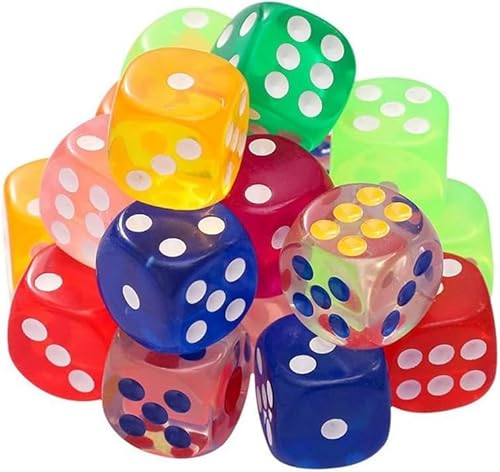 5-teiliges mehrfarbiges Regenbogen-Kristallwürfel-Set, wasserdicht, 6-seitig, durchscheinend, Spielwürfel mit abgerundeten Kanten für Klassenzimmer-Unterricht, Würfelspiele, 25 mm 5-teiliges mehrfarbiges Regenbogen-Kristallwürfel-Set, wasserdicht, 6-seitig, durchscheinend, Spielwürfel mit abgerundeten Kanten für Klassenzimmer-Unterricht, Würfelspiele, 25 mm von aoukoslt