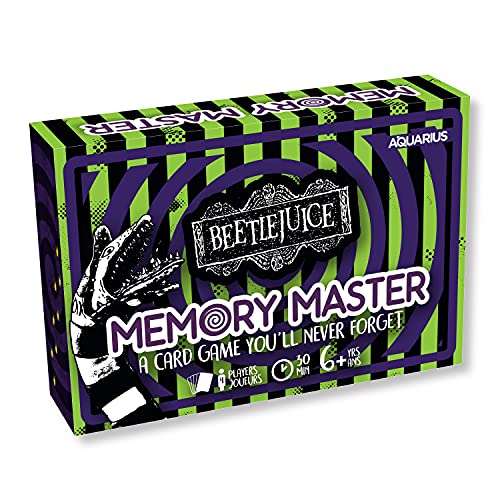 AQUARIUS Beetlejuice Memory Master Card Game - Fun Family Party Game for Kids, Teens and Adults - Entertaining Family Game Night Gift - Officially Licensed Beetlejuice Merchandise - Ages 6 and Up von aquarius
