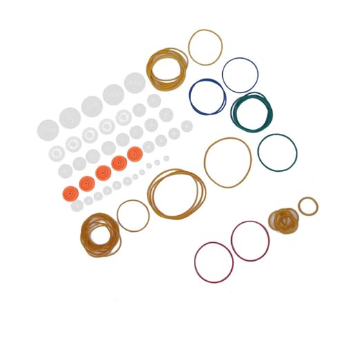 84-teiliges Riemenscheiben-Gummiband-Kombinationsset mit Mechanischem Getriebe für -Modellspielzeug 84-teiliges Riemenscheiben-Gummiband-Kombinationsset mit Mechanischem Getriebe für -Modellspielzeug von aqxreight
