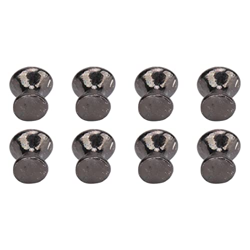 8pcs 1:12 Skala Miniatur Runde Kopfzuggriff Metall Einfacher Puppenhaus -Türgriff Knöpfe Gold von aqxreight