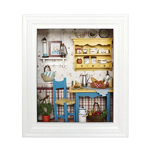DIY Dollhouse Photo Frame Design House Kit mit Möbeln Geburtstagsgeschenke Home Dekoration von aqxreight