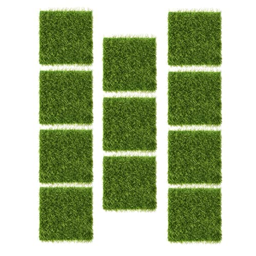 Miniatur-Gartenornamente, Mikro-Landschaftsornamente-Set, Feenwelt Zum Selbermachen mit Künstlichem Rasen, 7,5 X 7,5 cm, für Containergarten, Terrarium, Sukkulenten-Dekoration Miniatur-Gartenornamente, Mikro-Landschaftsornamente-Set, Feenwelt Zum Selbermachen mit Künstlichem Rasen, 7,5 X 7,5 cm, für Containergarten, Terrarium, Sukkulenten-Dekoration von aqxreight