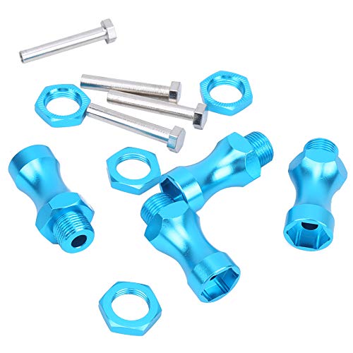 aqxreight 12pcs 1/10 Bis 1/8 RC Model Car Teil Aluminiumlegierung 12 Mm Bis 17 Mm Radnabenadapter Kopplung Blau (Blue) von aqxreight