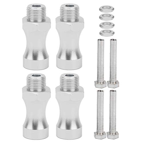 aqxreight 12pcs 1/10 Bis 1/8 RC Model Car Teil Aluminiumlegierung 12 Mm Bis 17 Mm Radnabenadapter Kopplung Blau (Silver) von aqxreight